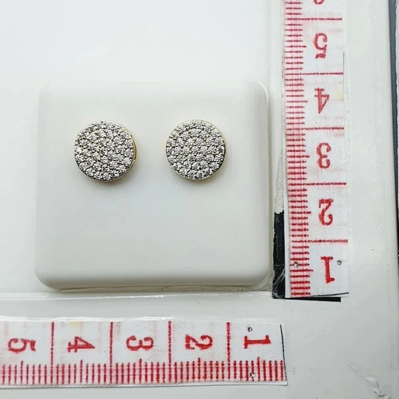 - 14K Gold Plated Cubic Zircon Earrings, INUS1BR144 - Picture 5 of 9